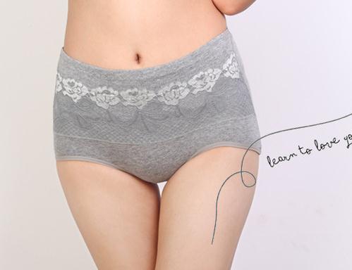 free shipping/women's Pantiesn fahsion floral Seamless Underwear/ High Quality high Waist corset body shaper lace&mesh design