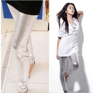 Free shipping  Women's shiny colorful leggings,5 color,Europe style faux Leather Legging for Carnival,high quality,2pcs/lot