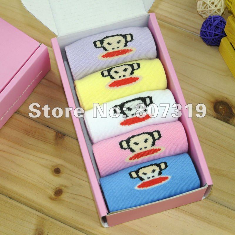 Free shipping women's socks high quality  thick women lady sock cotton knitted LOVE Rabbit birthday christmas gift 5pairs/box