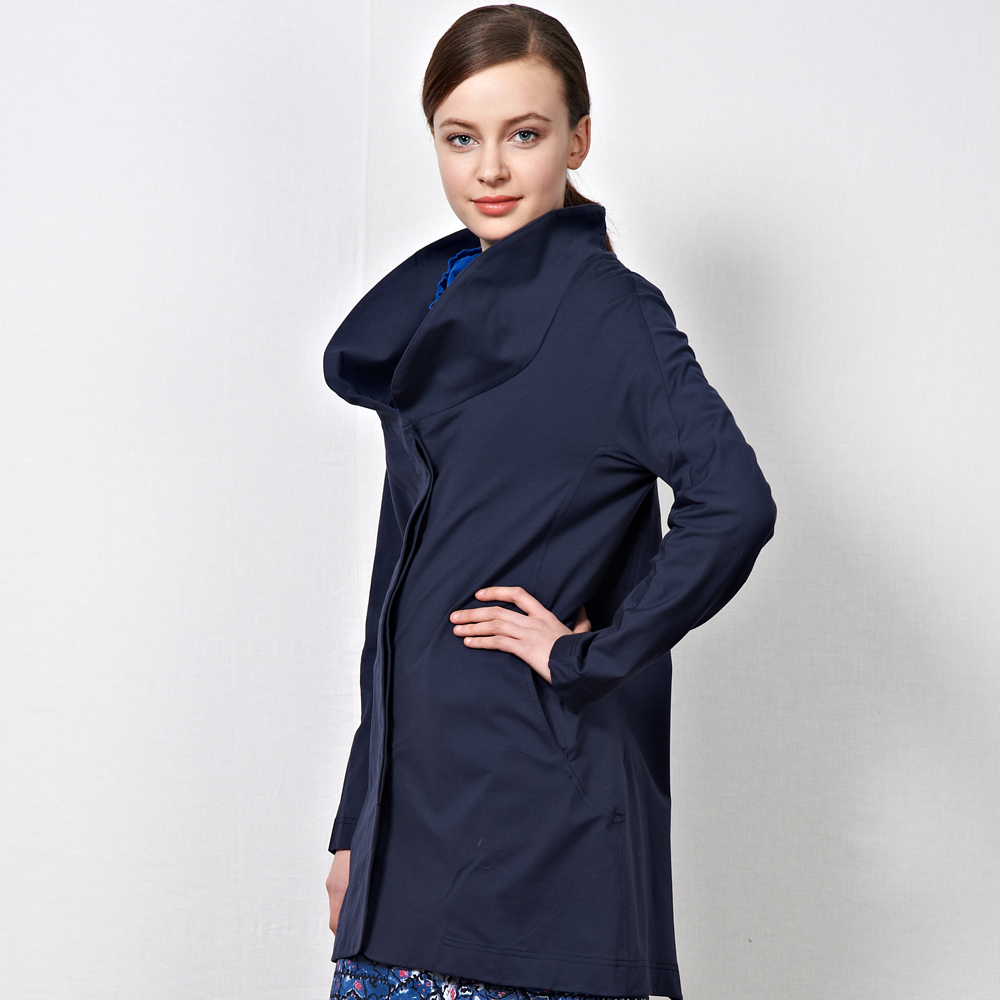 Free Shipping Women's spring cotton knitted trench elegant fashion medium-long 8011034