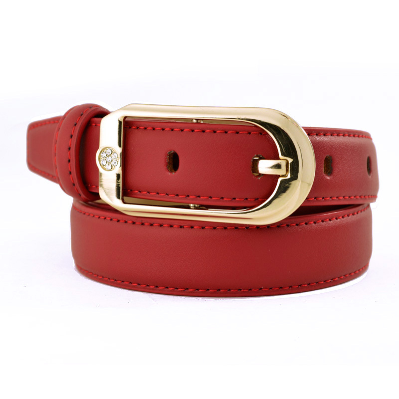 Free Shipping Women's strap genuine leather women's belt female fashion all-match rhinestone cowhide belt