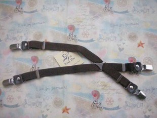 Free shipping Women's suspenders clip coffee leather all-match the trend women's suspenders