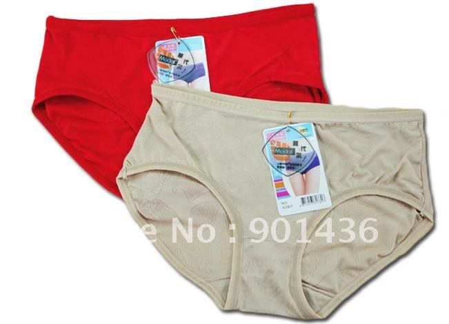 FREE SHIPPING!!Women's underwear/women's briefs/women's lacy  panties/BAMBOO FIBER/Beautiful embroidery/model no 098