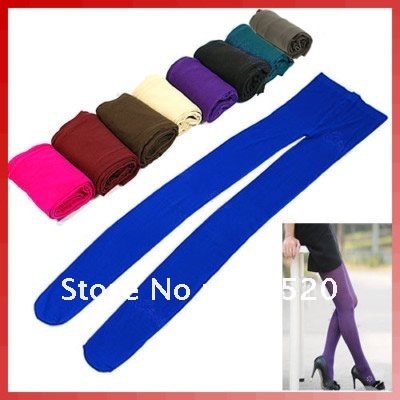 Free Shipping Women's Velvet inside Good Elastic Tights Pantyhose Stocks Thick Autumn&Winter Stockings 9 Color Pick