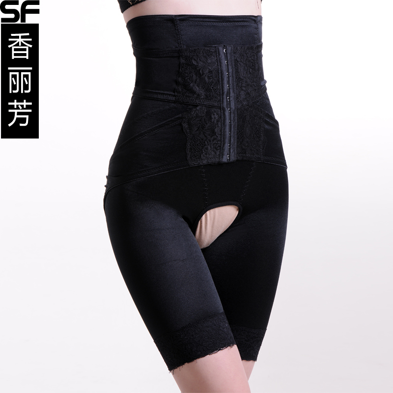 Free shipping women sexy high waist body shaping pants corset pants slimming pants