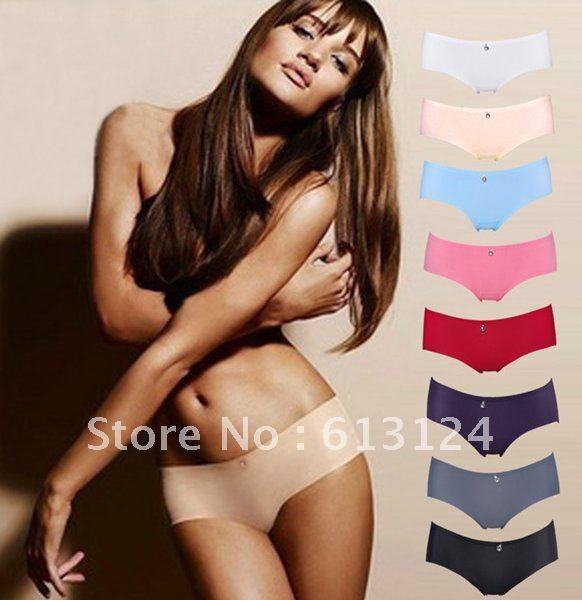 Free Shipping Women sexy ice silk seamless Shorts lady Underwear 200pcs/lot