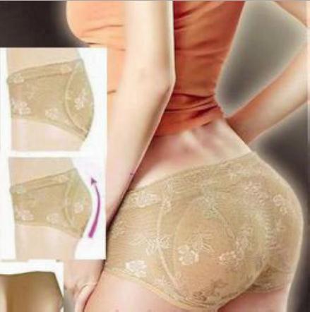 Free Shipping/women sexy padded panties/Body Shaper Underwear/Bottoms Up lace and  floral design