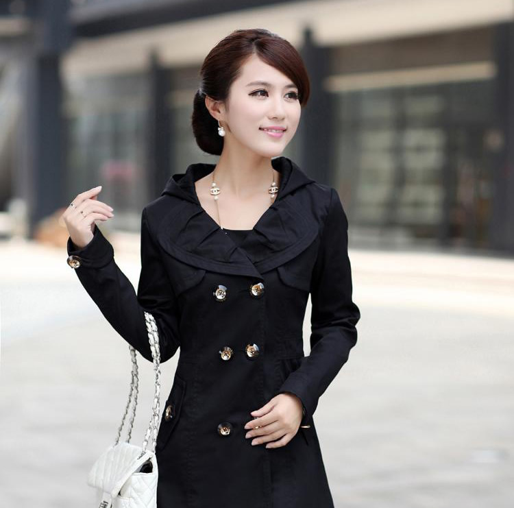 Free shipping Women Trench Coat Ladies Office Wear Tops 2012 Fashion Coats