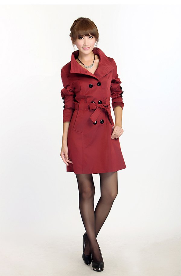 Free shipping women trench coat outerwear  slim elegant outdoor windbreaker overcoat women's casual coats 2013 New fashion