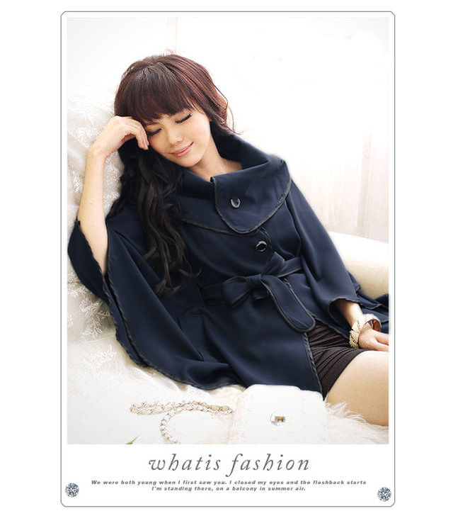 Free shipping Women winter Comfortable elastic cloak outerwear mdash . waist belt trench  wholesales