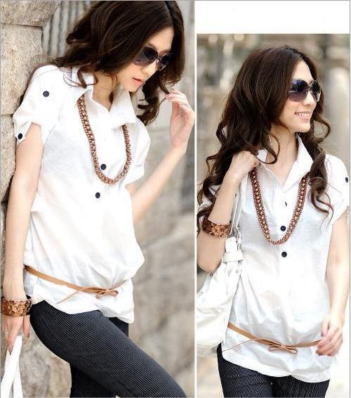 Free shipping womens tee shirts with short sleeves turtleneck womens tops fashion 2012 FT00095