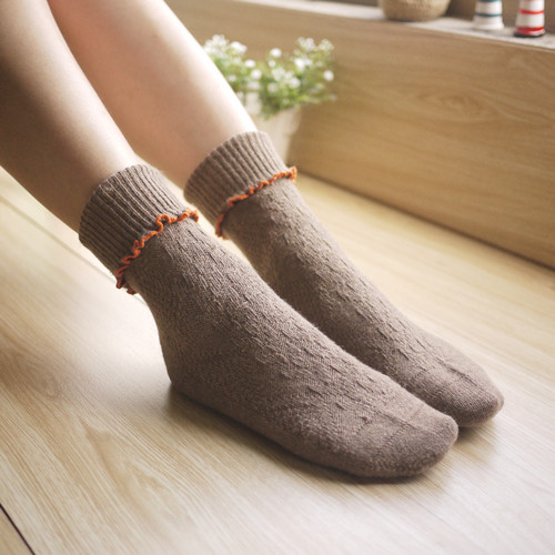 Free shipping --Wool socks  laciness socks boot socks female socks