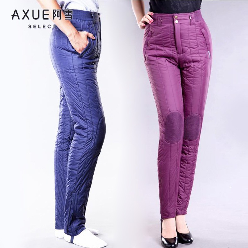 FREE SHIPPING Wool thickening thermal warm trousers reversible ac1121 ON SALES