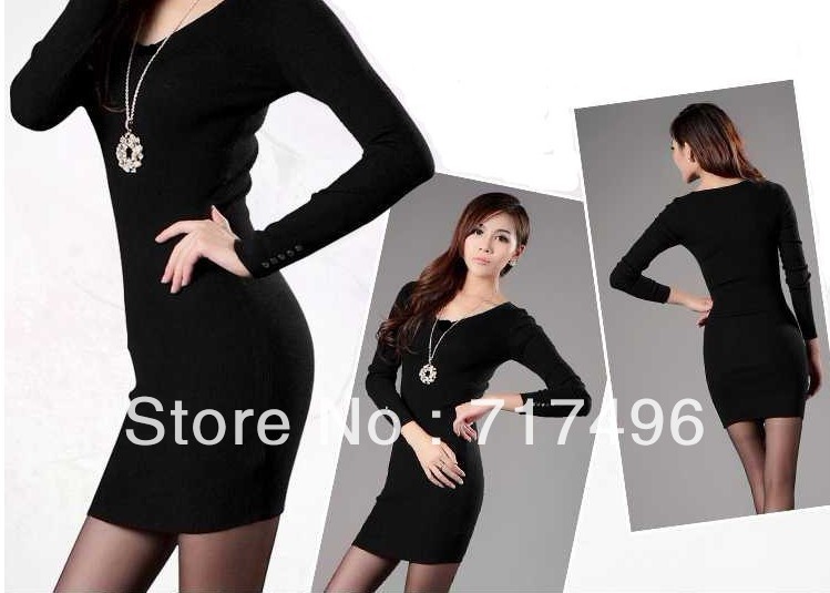 Free shipping XL bag hip dress Multicolor free size