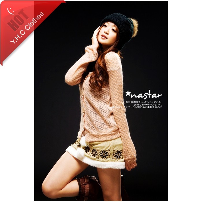 Free shipping Y . h.c women's t676 hot-selling faux leather fashion plush casual short skirt