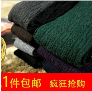 free shipping Yarn twisted thread step pantyhose stockings thickening legging female