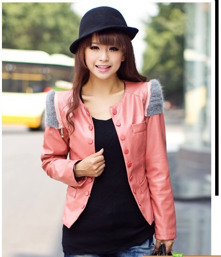 Free shipping2013 spring fashion  short design small leather clothing water wash PU leather jacket motorcycle clothing outerwear