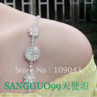 Free Shippingh ,1 PCS,3 COLOR,  big women crystal  diamond bra straps removable crystal bra strap rhinestone bra shoulder