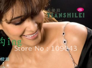 Free Shippingh  ,1 pcs, 3 color crystal bra strap rhinestone bra shoulder strap ! Handamde Shoulder Diamond  Fashion Bra Strap