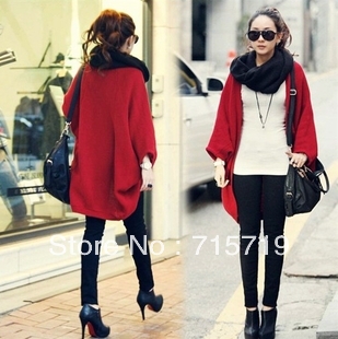 Free shippment Cape female long design shoulder width plus size cardigan sweater outerwear sunscreen shawl