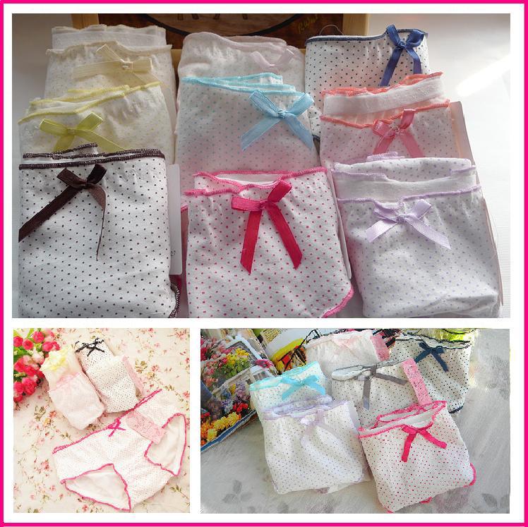 FREE SHIPPNG GLOBAL WHOLESALE 12pcs/lot ladies' briefs Factory Lowest Price Underwear/Women Panties
