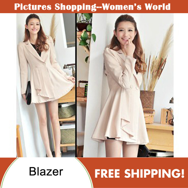 Free shippping! Korea style fashion women's long sleeve tops formal dress ladies blazers