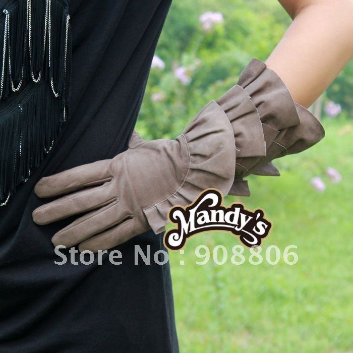 free shippping !  ladies Fashion long Lamb Genuine leather gloves, long glove Wholesale -G0011