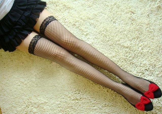 Free shippping pantyhose fishnet stockings wire socks female free size Middle net 02