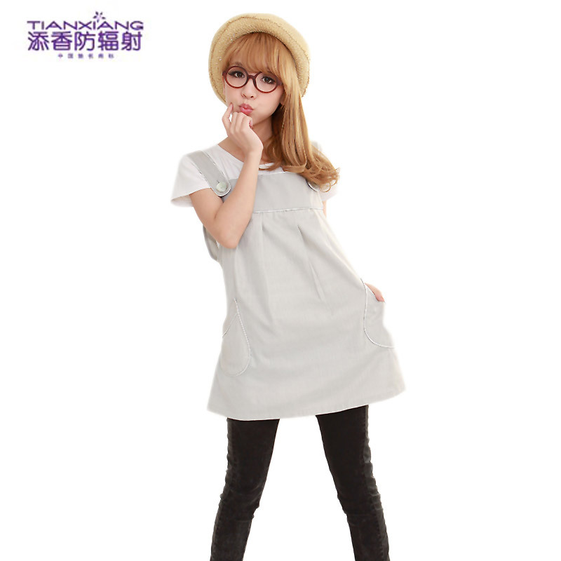 Free shippping Radiation-resistant clothing maternity clothing silver fiber summer 88121
