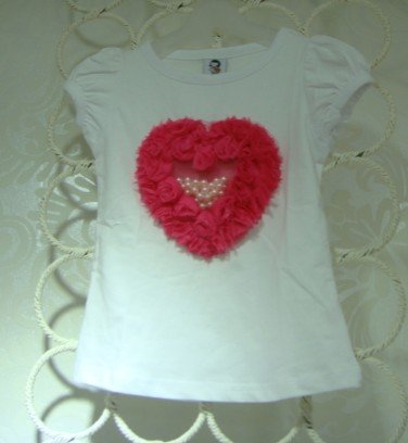 free shirpping  baby t shirt  baby girls tee  baby lovely heart t-shirt    YHW-14