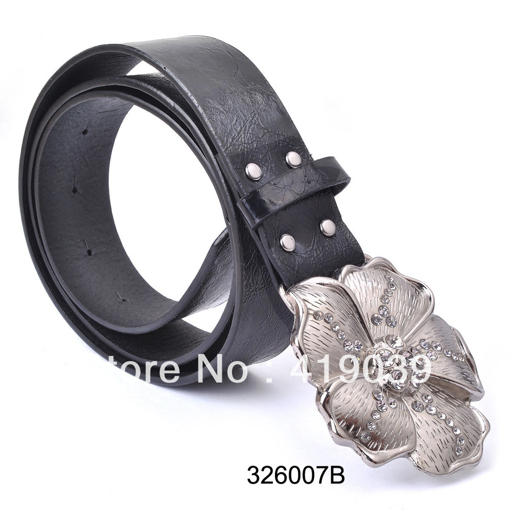 Free Shoipping     New Arrinal Fashion Long Hardware leather Black  Beautiful  pu Women Belt