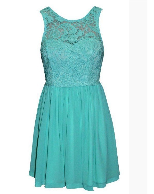 Free shoping Fashion Chiffon Dress Lace perspective effect.Casual dress chhiffon dress notu116