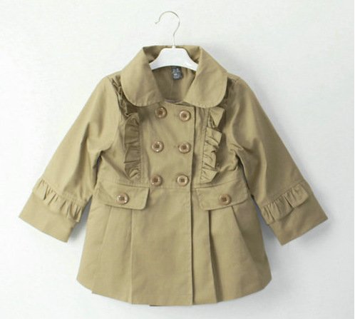 Free shopping 2012 autumn and wintew Children's clothing za trench female child outerwear