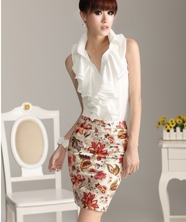 Free shopping 2013 summer beautiful ol wave ruffle sleeveless shirt female,Blouses,blouses for women 2013