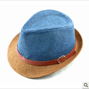 free shopping Chili cap two-color 2013 buckle fedoras jazz hat paper straw braid straw hat beach cap female woman 5pcs fashion