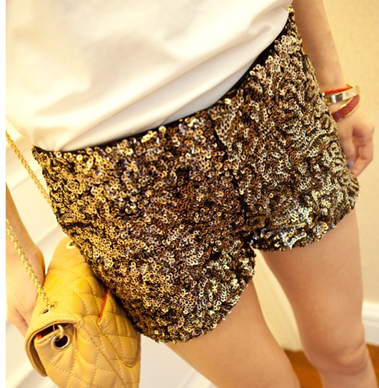 Free Shopping  Fashion casual sequins shorts TB 2903