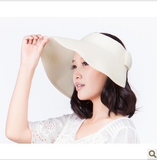 Free shopping Folding visor parent-child sun hat female anti-uv beach cap sun-shading hat