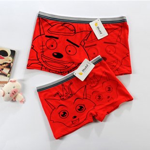 Free shopping red wolf lovers cotton panties