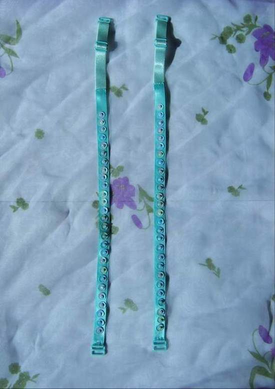 free shpping hand made beaded sewing bra strap