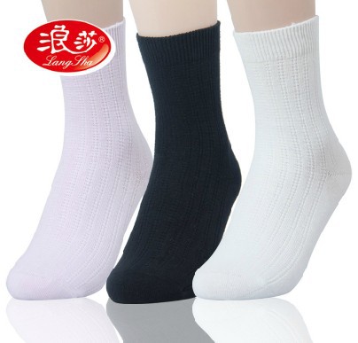 Free Shpping LANGSHA  100% cotton thermal socks 077945