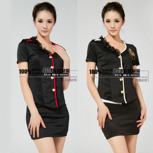 free sipping! Stewardess uniforms temptation ktv work wear sauna, technicalness service uniform