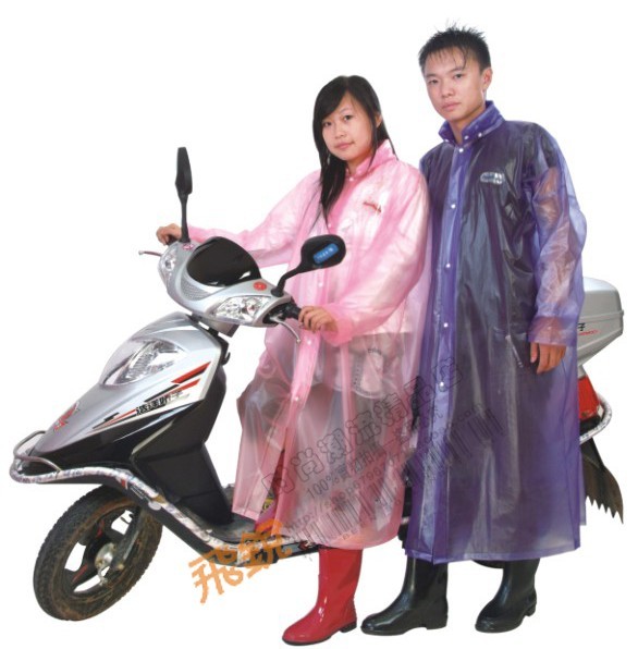 Freedom driver jelly fashion raincoat poncho belt plastic hat brim raincoat