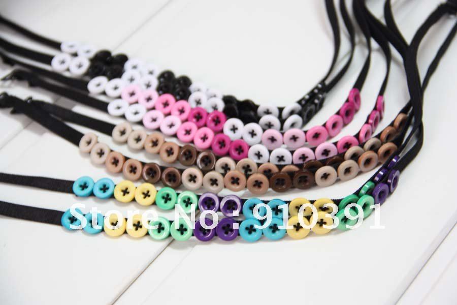 FreeShip,0.7cm mix-color button sexy bra strap,underwear baldric,shoulder belt,DIY bra gallus,Underwear aglet,bra accessory