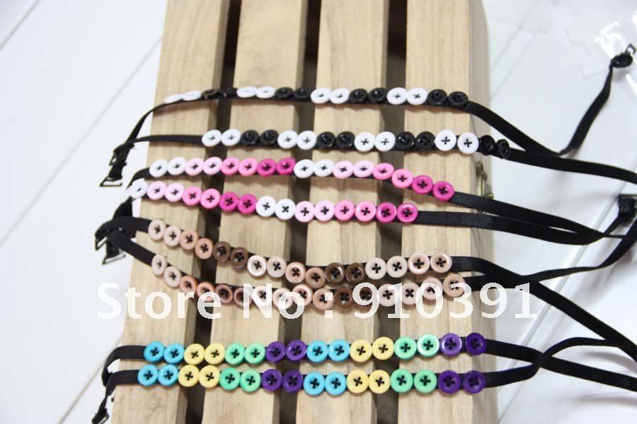 FreeShip/EMS,0.7cm mix-color button sexy bra strap,underwear baldric,shoulder belt,DIY bra gallus,Underwear aglet,bra accessory