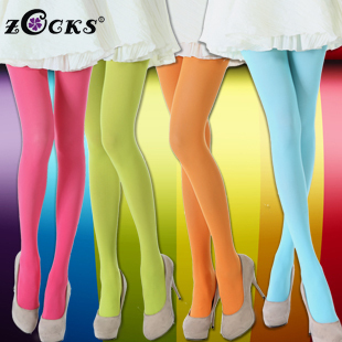 Freeshiping Ladies' pantyhose, socks stockings  multi-color pantyhosiery 80D fashion tights 29colors non-transparent