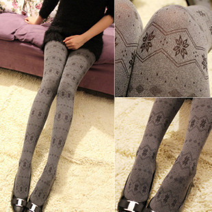 freeshipping-10pcs/lot Women's clothing spring and autumn Classic jacquard pantyhose legging stockings vintage heather