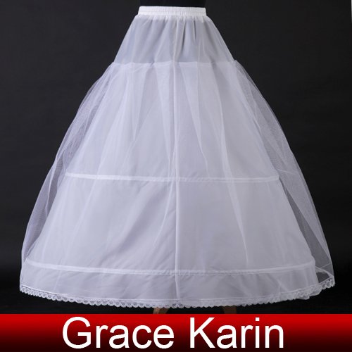Freeshipping  2 hoops Wedding Bridal Gown Dress Petticoat Underskirt Crinoline CL2706