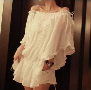 Freeshipping 2012 fairy lace charming sexy loose comfortable one-piece dress