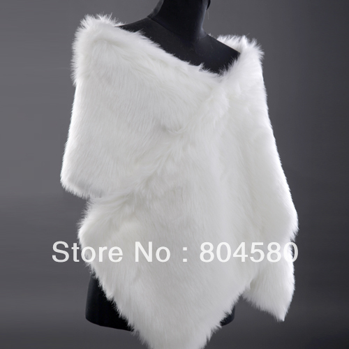 Freeshipping !!! 2013 New Arrival GK Faux Fur Wedding Wrap Bridal Shawl Stole Tippet Jacket CL2619