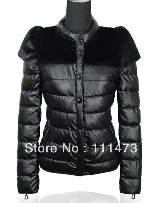 freeshipping,2013 winter fashion women's wadded jacket short PU wadded jacket outerwear cotton-padded jacket overcoat